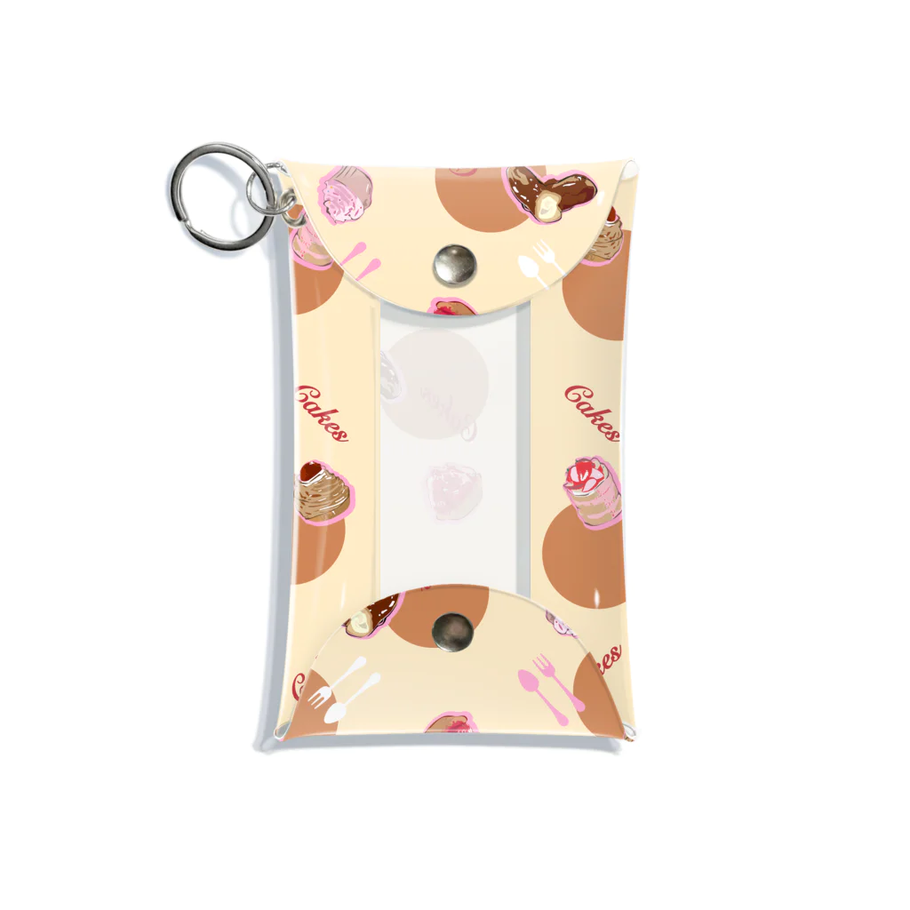 Atelier CのCakes-ライトブラウン Mini Clear Multipurpose Case