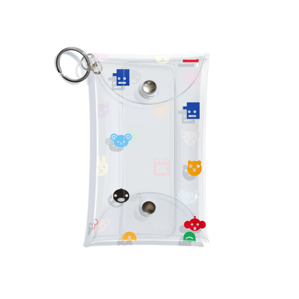 PostPet Official Shopのにじいろあいこんず Mini Clear Multipurpose Case