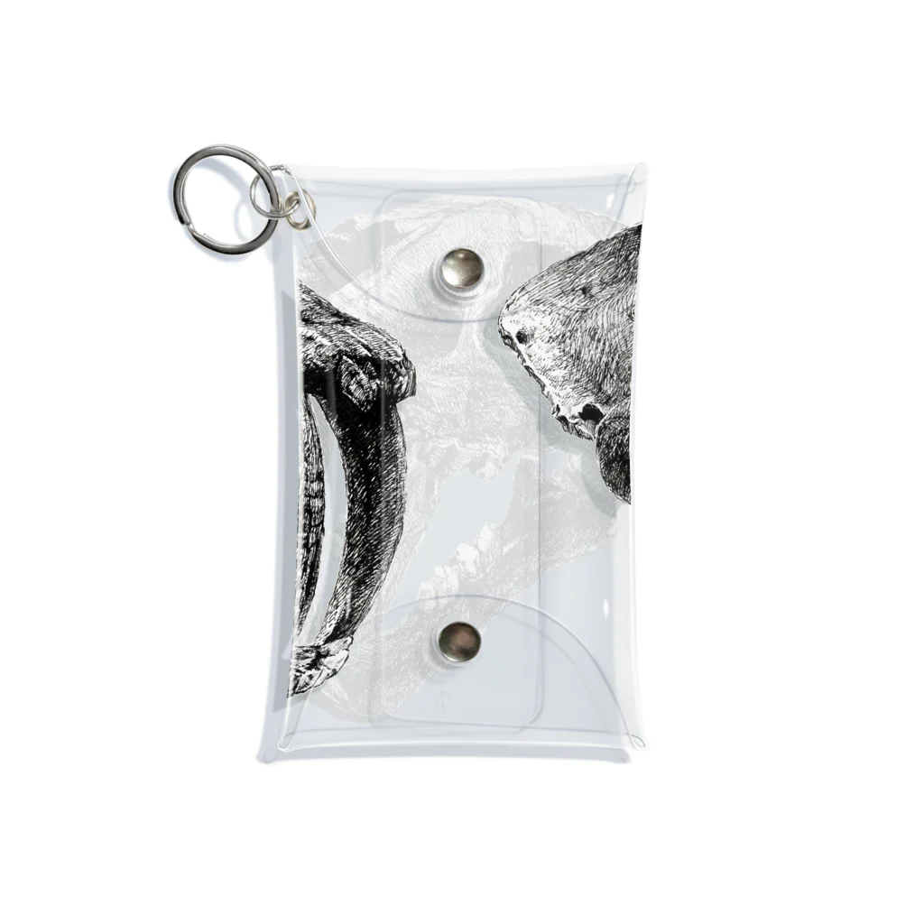 segasworksのSmilodon(skull) Mini Clear Multipurpose Case