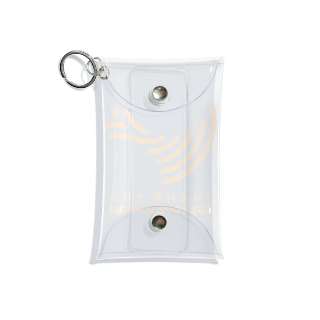 OHINERI SHOPのTHANK YOU FOR YOUR SUPPORT / ORANGE Mini Clear Multipurpose Case