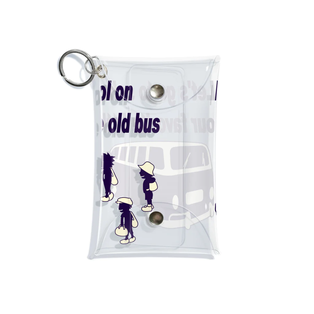 キッズモード某のスクールバスと少年たち Mini Clear Multipurpose Case