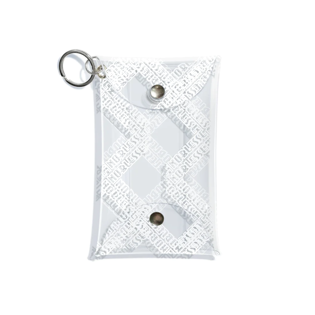 NOBLESSEのNOBLESSEロゴ（white） Mini Clear Multipurpose Case