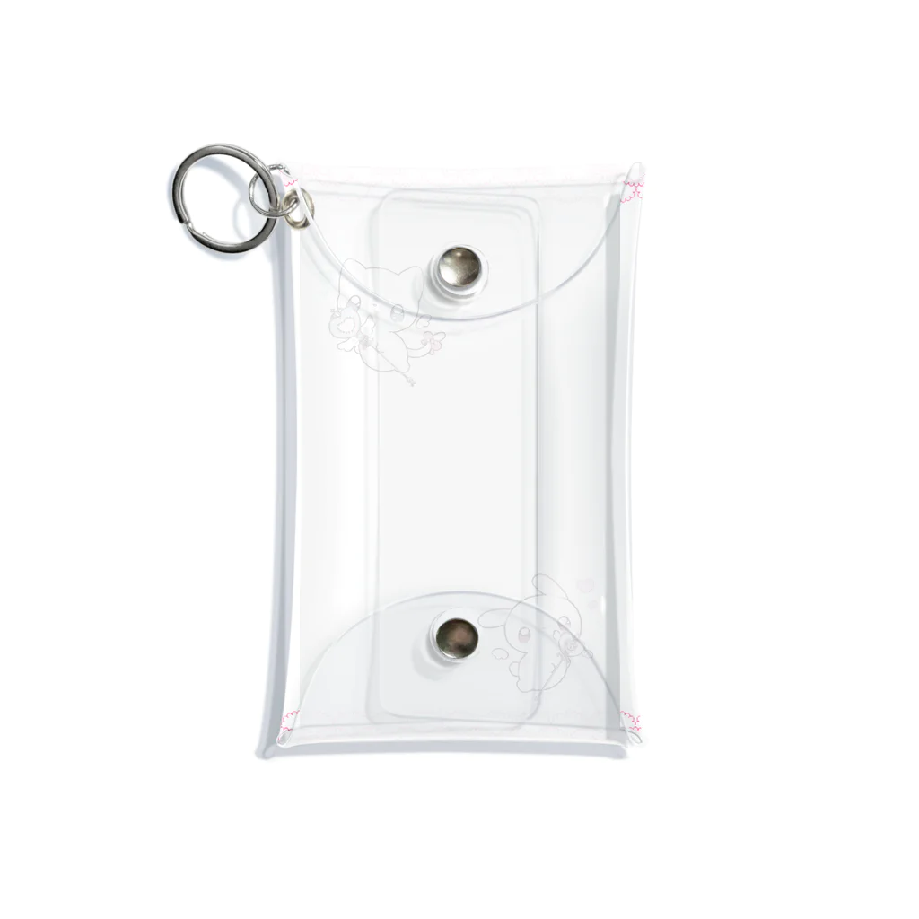 かわいいね本舗のメンヘラうさぎねこ Mini Clear Multipurpose Case