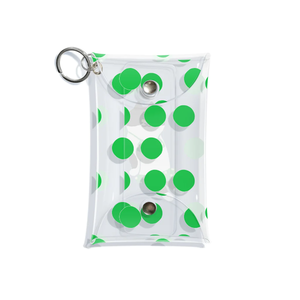 SUIMINグッズのお店の緑のビキニのねこ Mini Clear Multipurpose Case