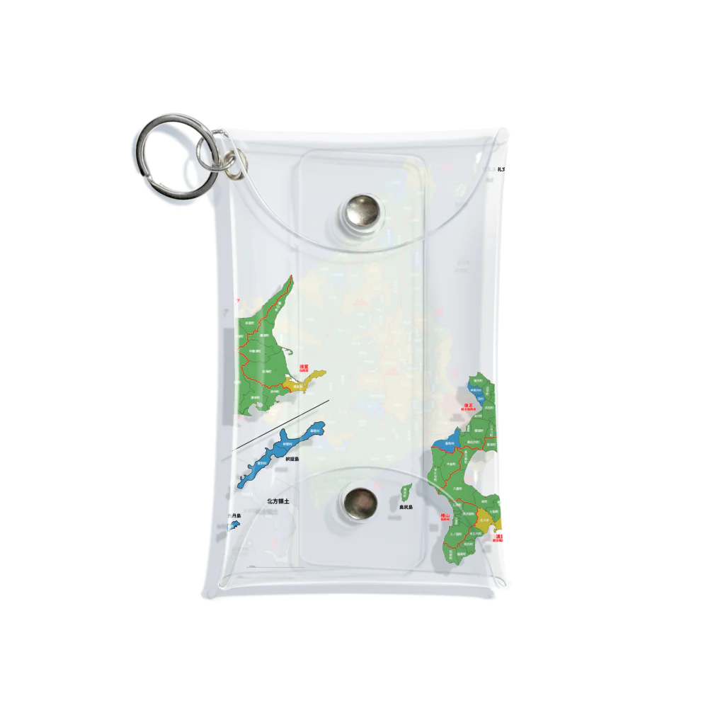 北海道ファンマガジン編集部の北海道179市町村地図 Mini Clear Multipurpose Case