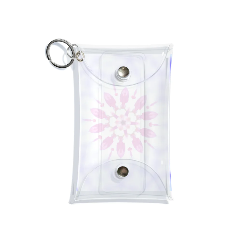 Flower kaleidoscopeの桜の万華鏡 Mini Clear Multipurpose Case