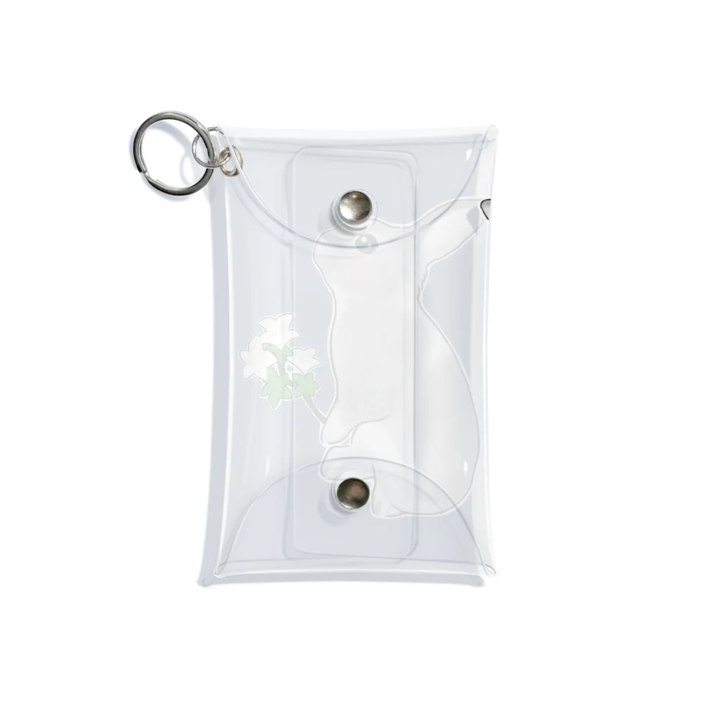 Mock’n Rollのうさぎのモックその3 純白の花を君に Mini Clear Multipurpose Case