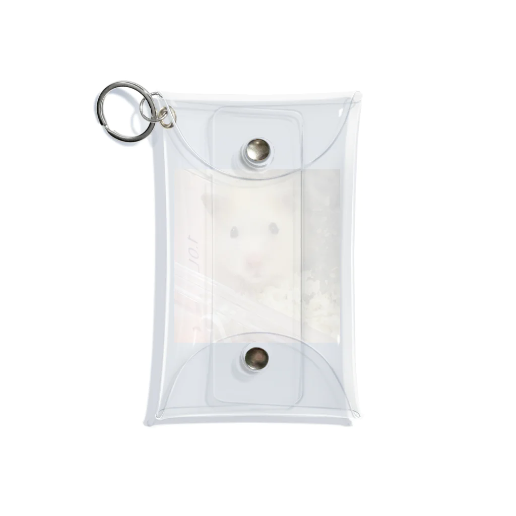 わたぼこりプ•リンのキンクマぷりんくん Mini Clear Multipurpose Case