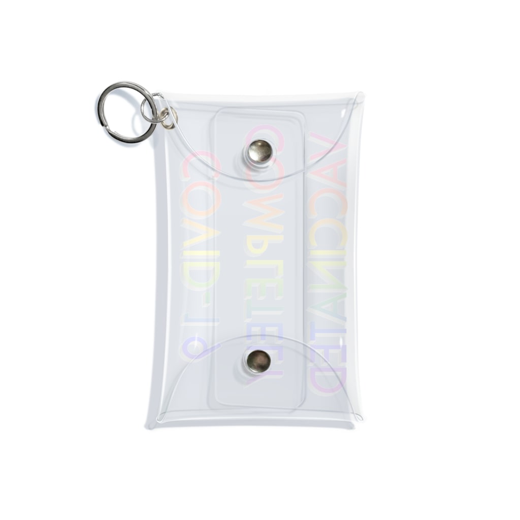 でおきしりぼ子のCOVID-19_ワクチン完全接種済(縦) Mini Clear Multipurpose Case