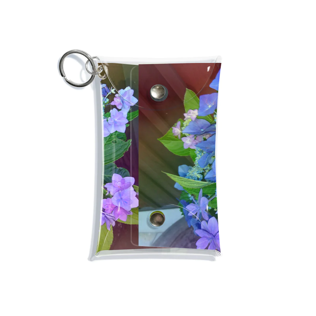 水彩屋の紫陽花（生花） ミニクリアマルチケース