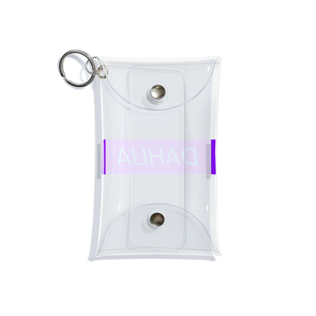 DAHLIAのDAHLIA LOGO PURPUL&BLUE Mini Clear Multipurpose Case