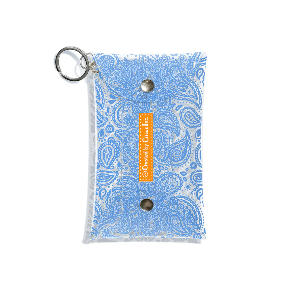 TSUBAME WORKSのPaisley/orange Mini Clear Multipurpose Case