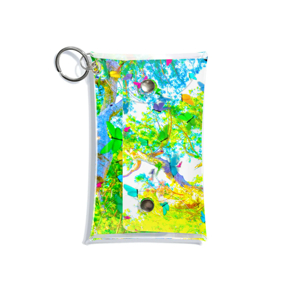 NEON LIGHT STARSのYOU are in wonderland*green Mini Clear Multipurpose Case