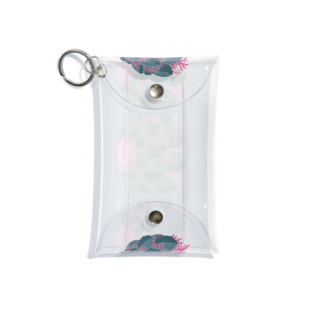 zuizui textileのウッソウgreen Mini Clear Multipurpose Case