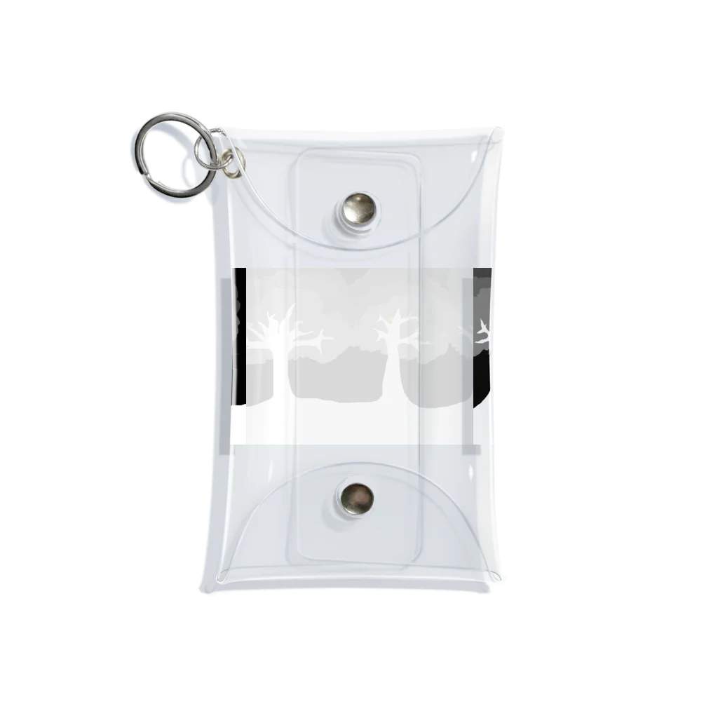 ARIGATOSANの夜の森 Mini Clear Multipurpose Case