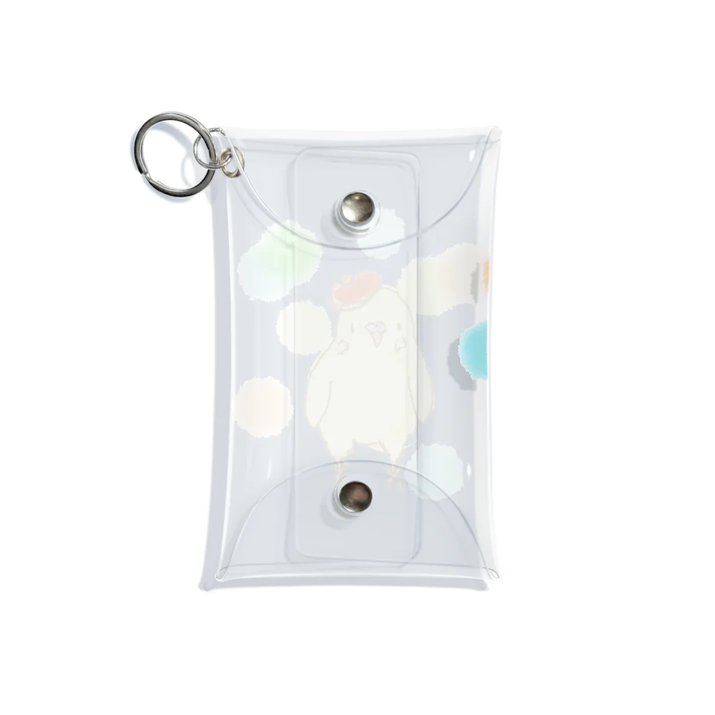 小鳥のほっぺの水玉ピヨちゃん Mini Clear Multipurpose Case