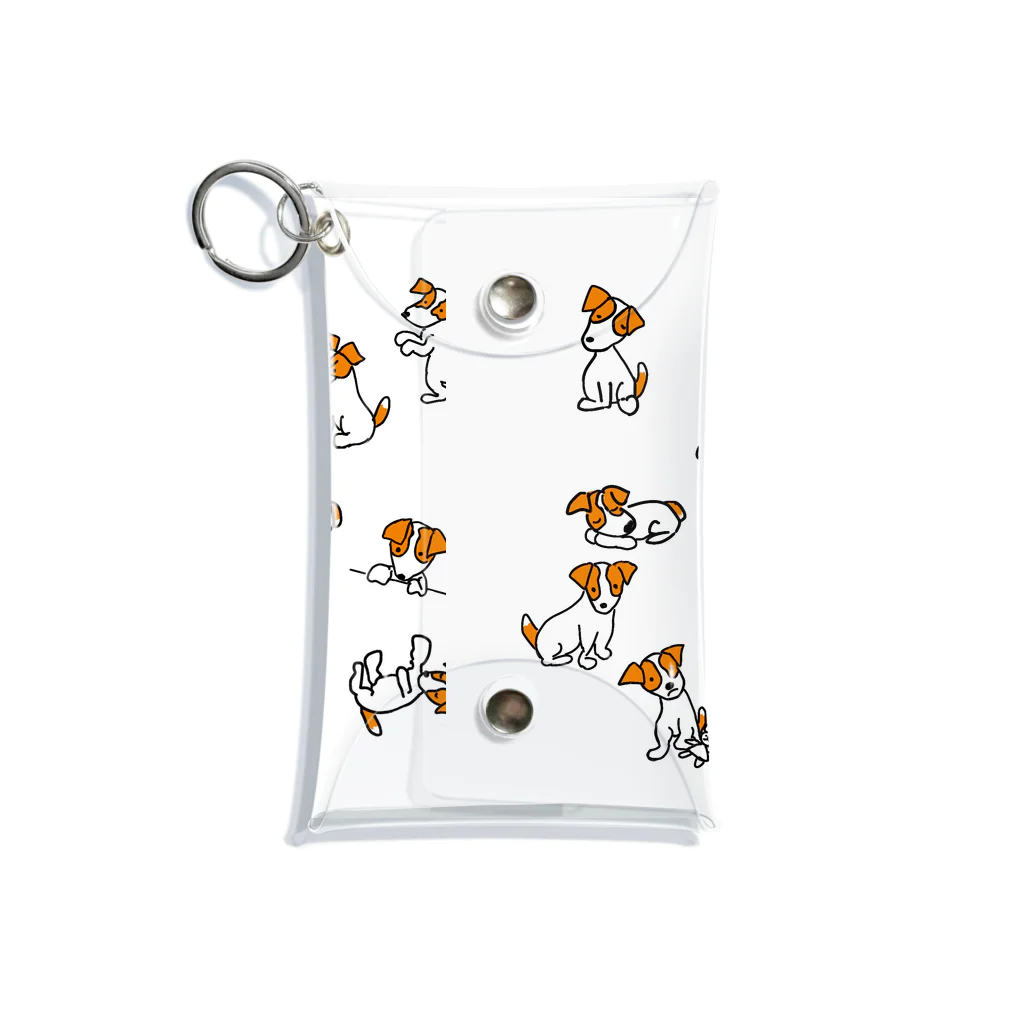 Jackrussell MILO’sのジャックがいっぱい∪･ω･∪ Mini Clear Multipurpose Case