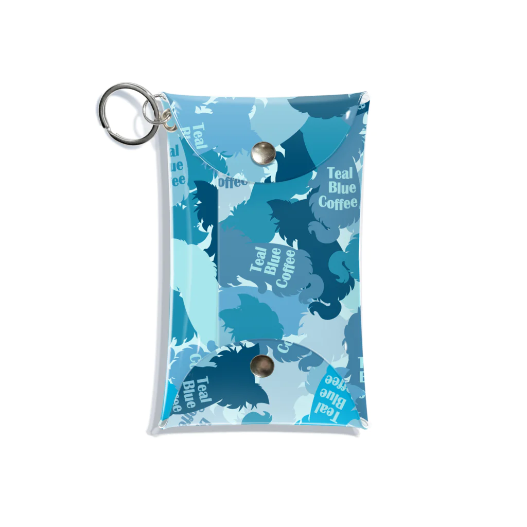 Teal Blue Coffeeのhide-and-seek Mini Clear Multipurpose Case