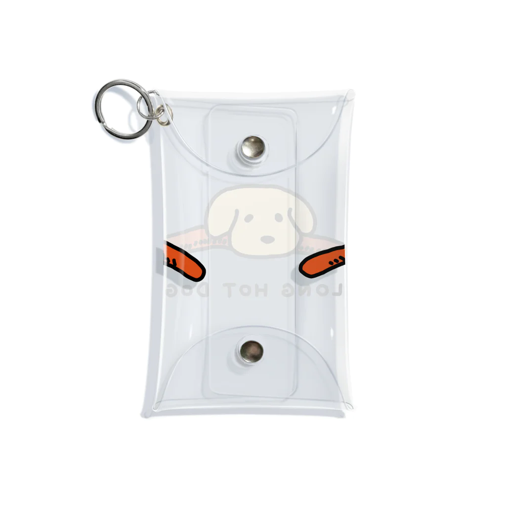 電気鰻雑貨のロングホットドッグ！（LONG HOT DOG） Mini Clear Multipurpose Case