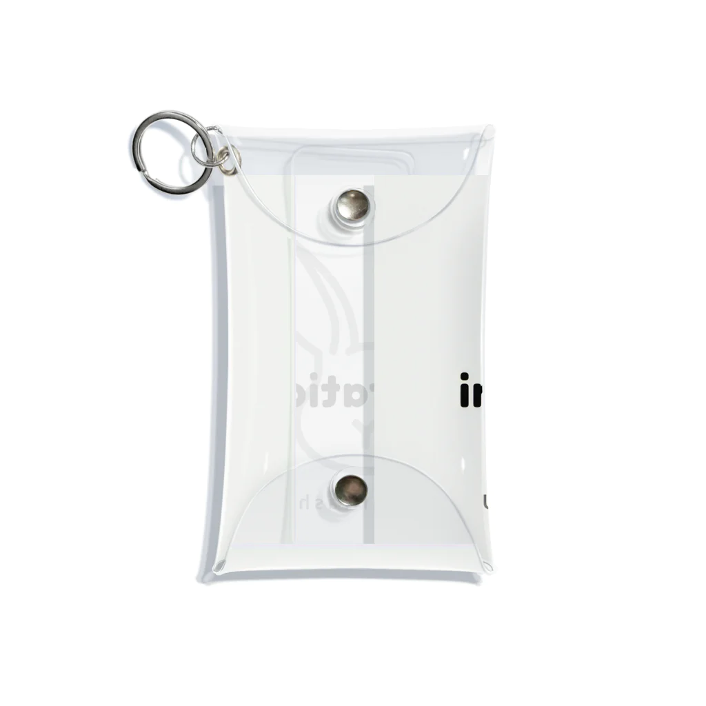 insparation｡   --- ｲﾝｽﾋﾟﾚｰｼｮﾝ｡の ｢うさたろうくん」White Mini Clear Multipurpose Case