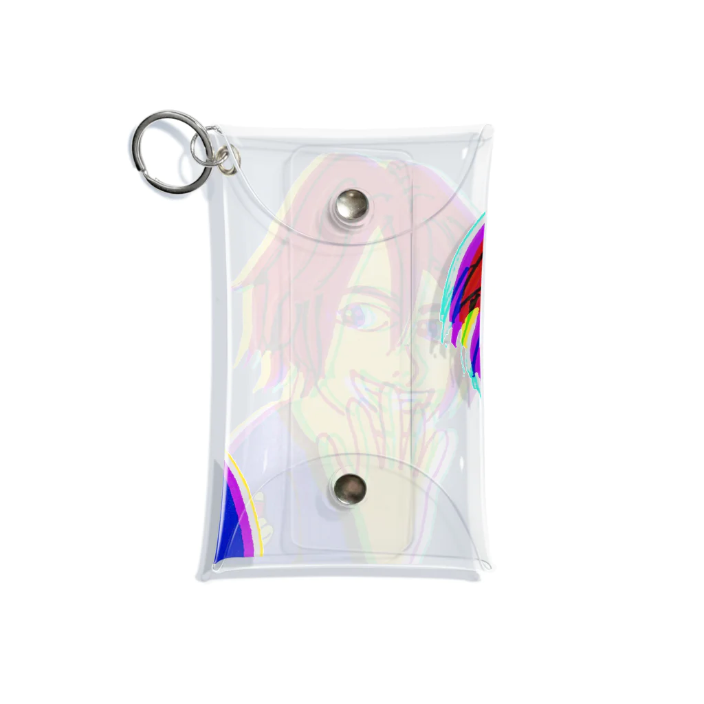 岩渕ケーシンofficialstoreのNew！「中指で前歯隠す人」 Mini Clear Multipurpose Case