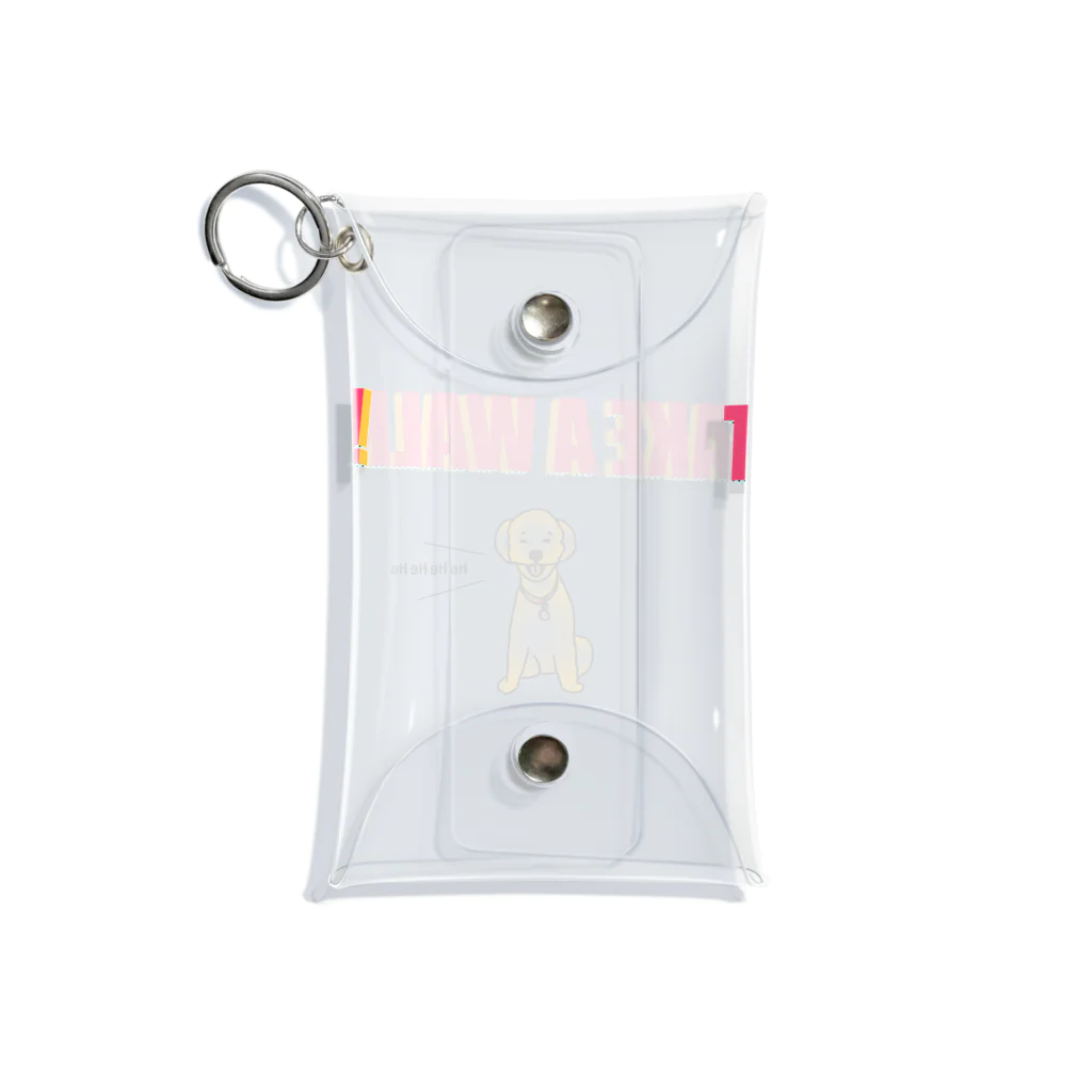 かっぺのお店のheheheheむっくんTシャツ Mini Clear Multipurpose Case