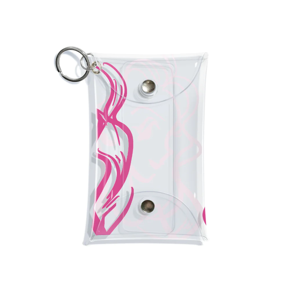 Turtle-tのPink_Girl Mini Clear Multipurpose Case