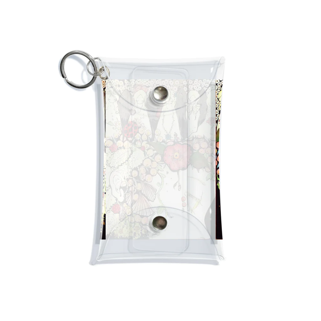 mikyacraft MIKA💓🌟赤い心臓の花冠の乙女たち Mini Clear Multipurpose Case