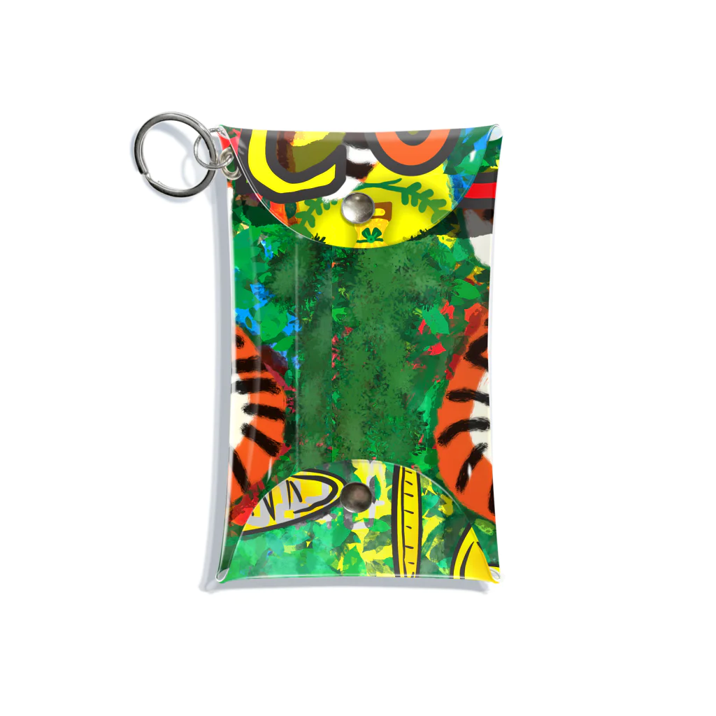 AkironBoy's_Shopの2022年干支の【🐯年】:🐯が金貨を与えてくれるラッキーな年。 Mini Clear Multipurpose Case