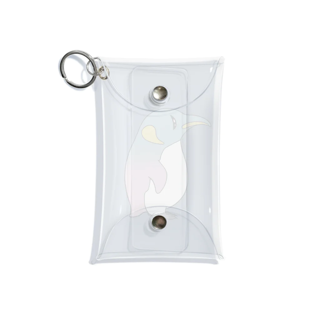 ミズワリワークスのヨコカラペンギングラデ Mini Clear Multipurpose Case