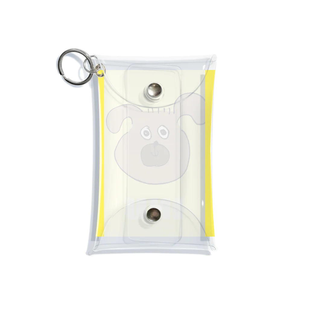 inuのinu yellow Mini Clear Multipurpose Case