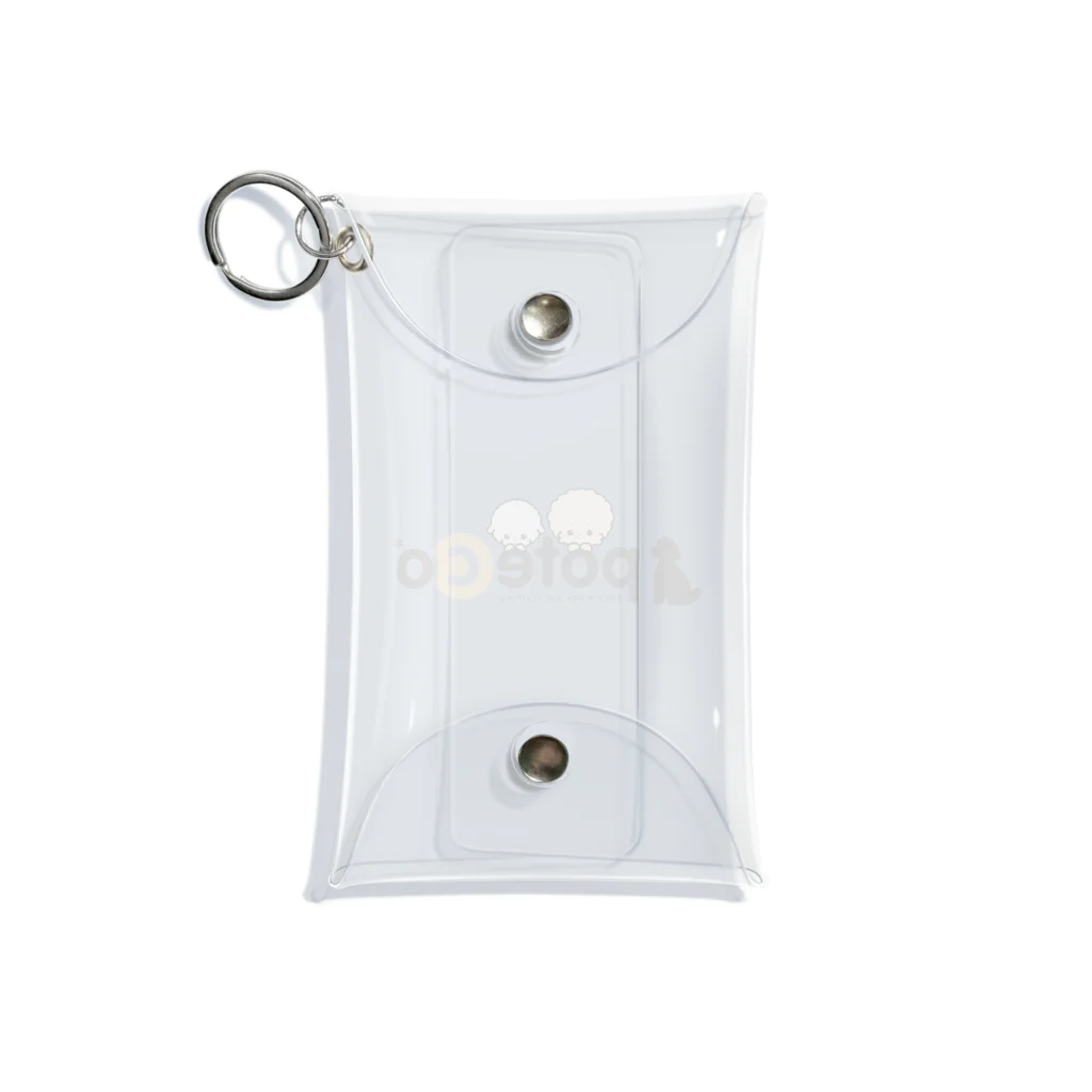 pote©o*  ハンドメイドドッグウェアのぽてこ犬アイコン Mini Clear Multipurpose Case