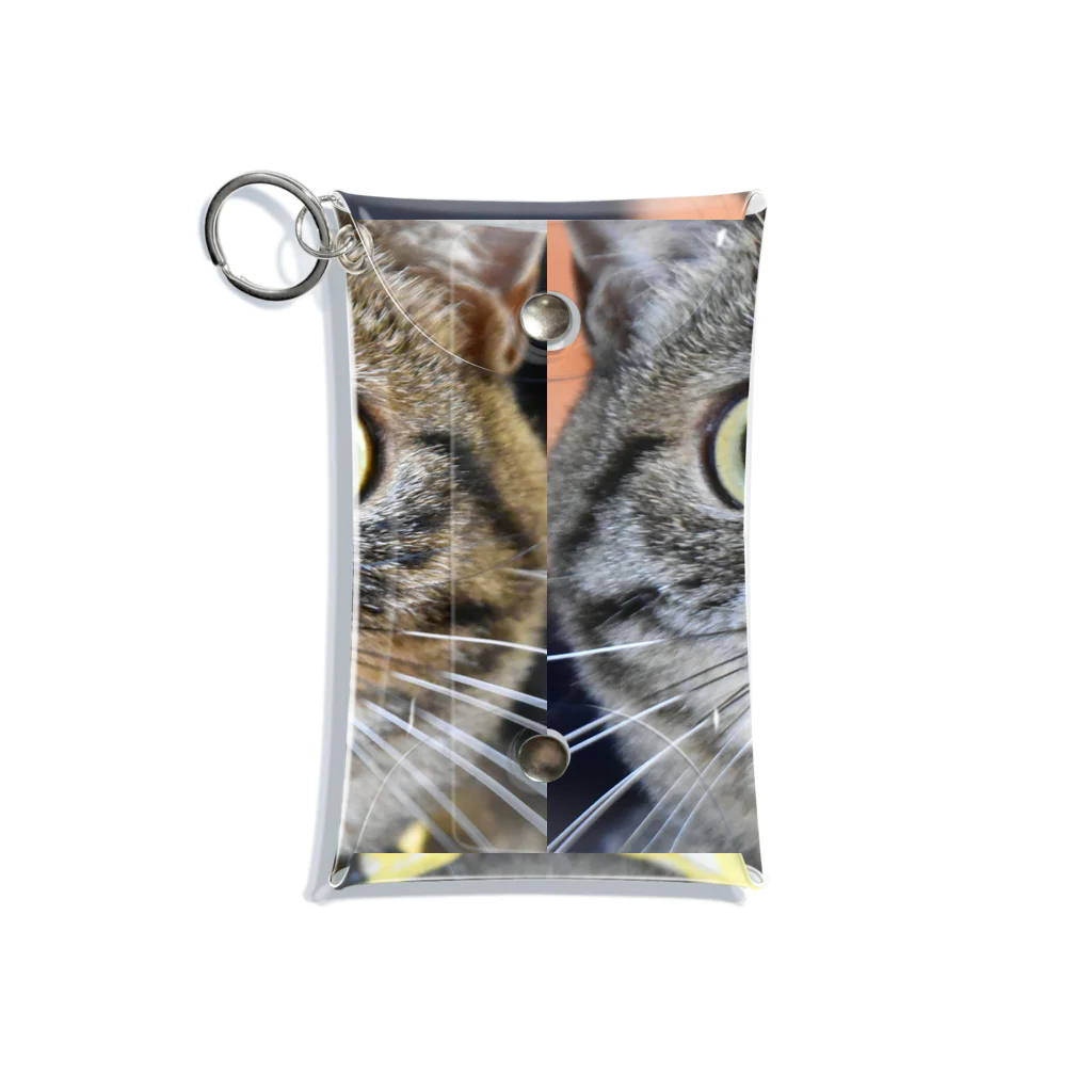 猫ドМさん専用猫グッズのお店　びーにゃんくらぶの怒りのぐぅねえさん Mini Clear Multipurpose Case