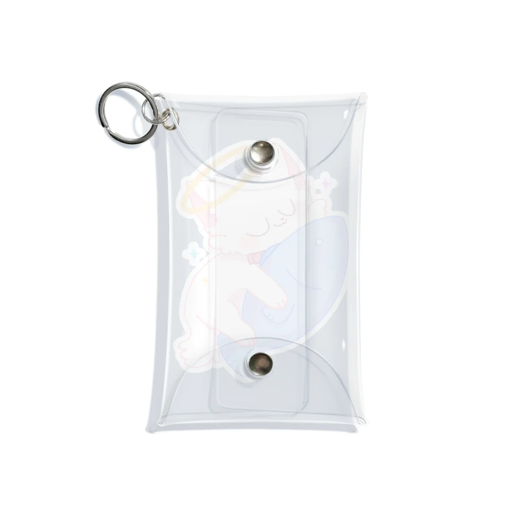 ちょこっぷのお魚大好きねこまるくん Mini Clear Multipurpose Case