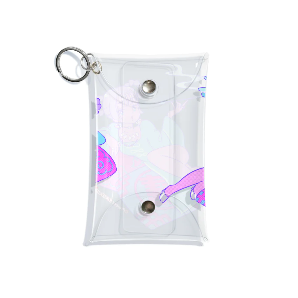 占いちゃんは決めきれない！presents ご自愛アイテム屋さんのキセルの占いちゃん Mini Clear Multipurpose Case