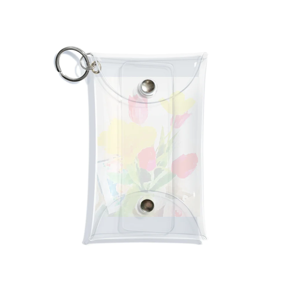 Hanamusubi001の水彩画風チュウリップ Mini Clear Multipurpose Case