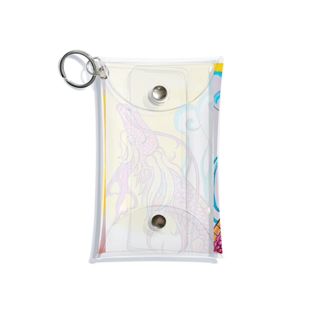 碧✯３の微笑む龍神　LoveRyu Mini Clear Multipurpose Case