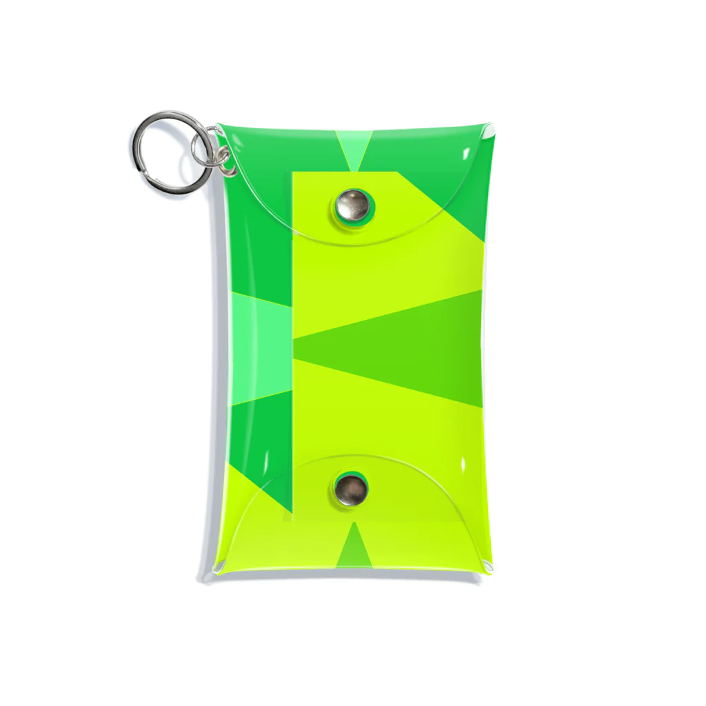 みょん-みょんの手裏剣（緑）ｋ Mini Clear Multipurpose Case