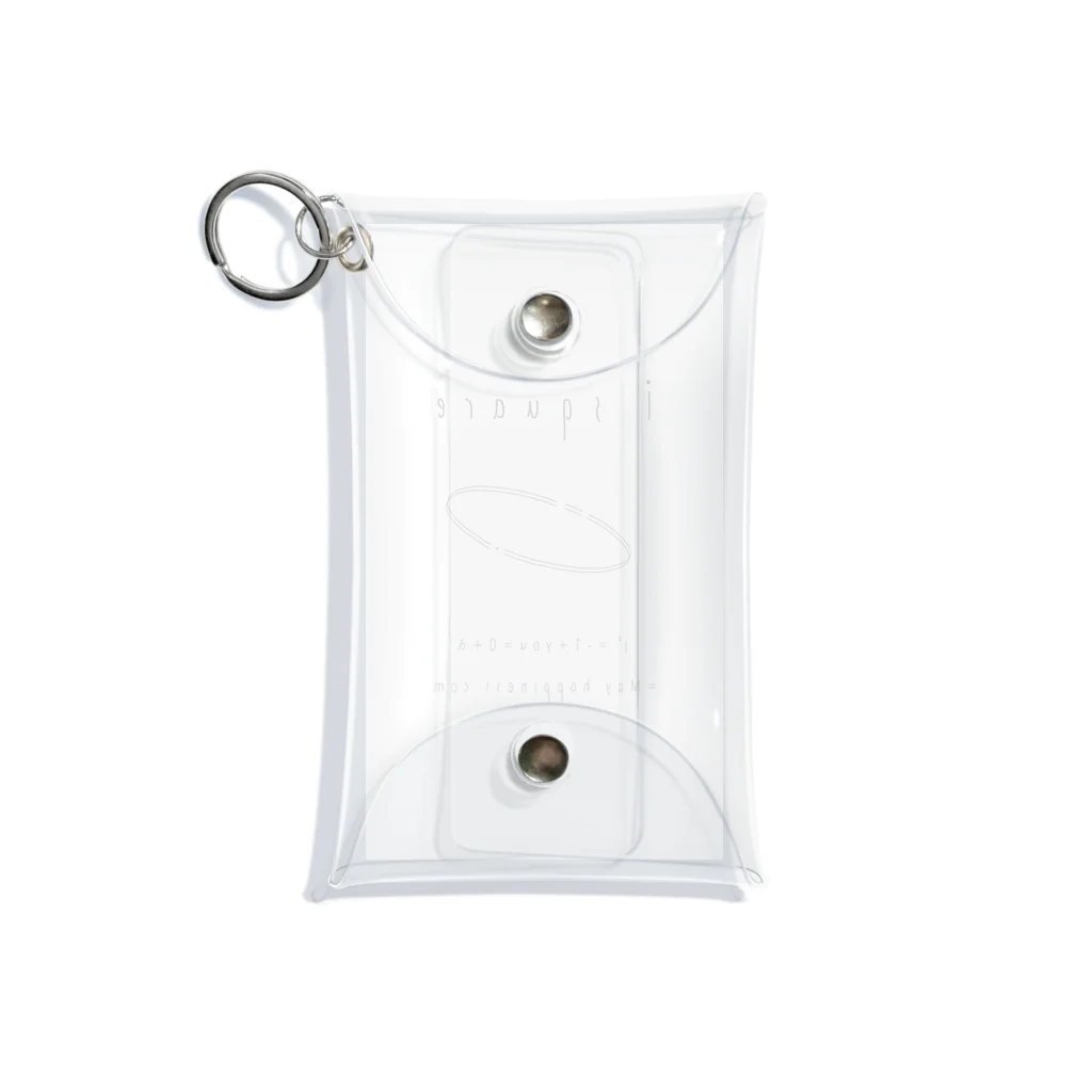 isquareのisquareロゴ Mini Clear Multipurpose Case