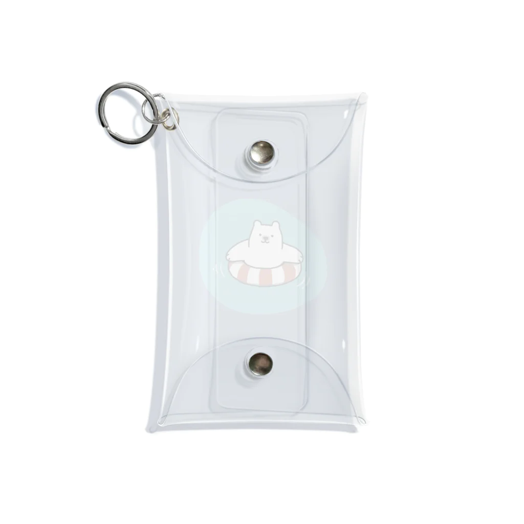 ホーリーモーリーギャラリーのぷかぷか浮かぶしろくまくん Mini Clear Multipurpose Case