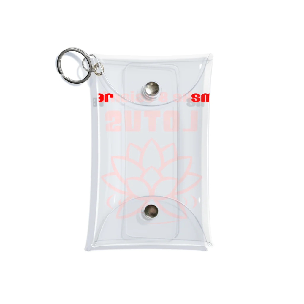 LOTUSの赤ロゴ Mini Clear Multipurpose Case