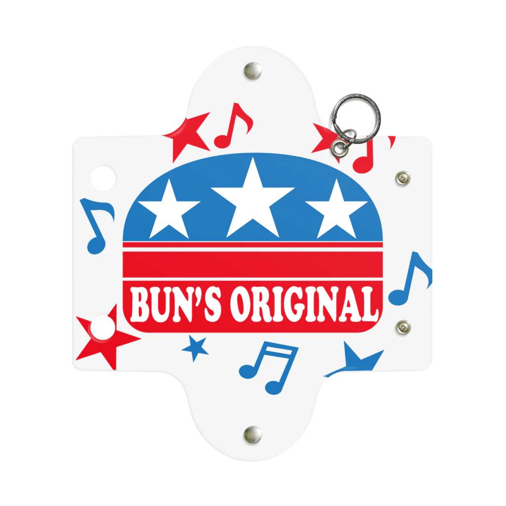 バンズオリジナルの<BUN'S ORIGINAL> バンズバーガーロゴ ミニクリアマルチケース