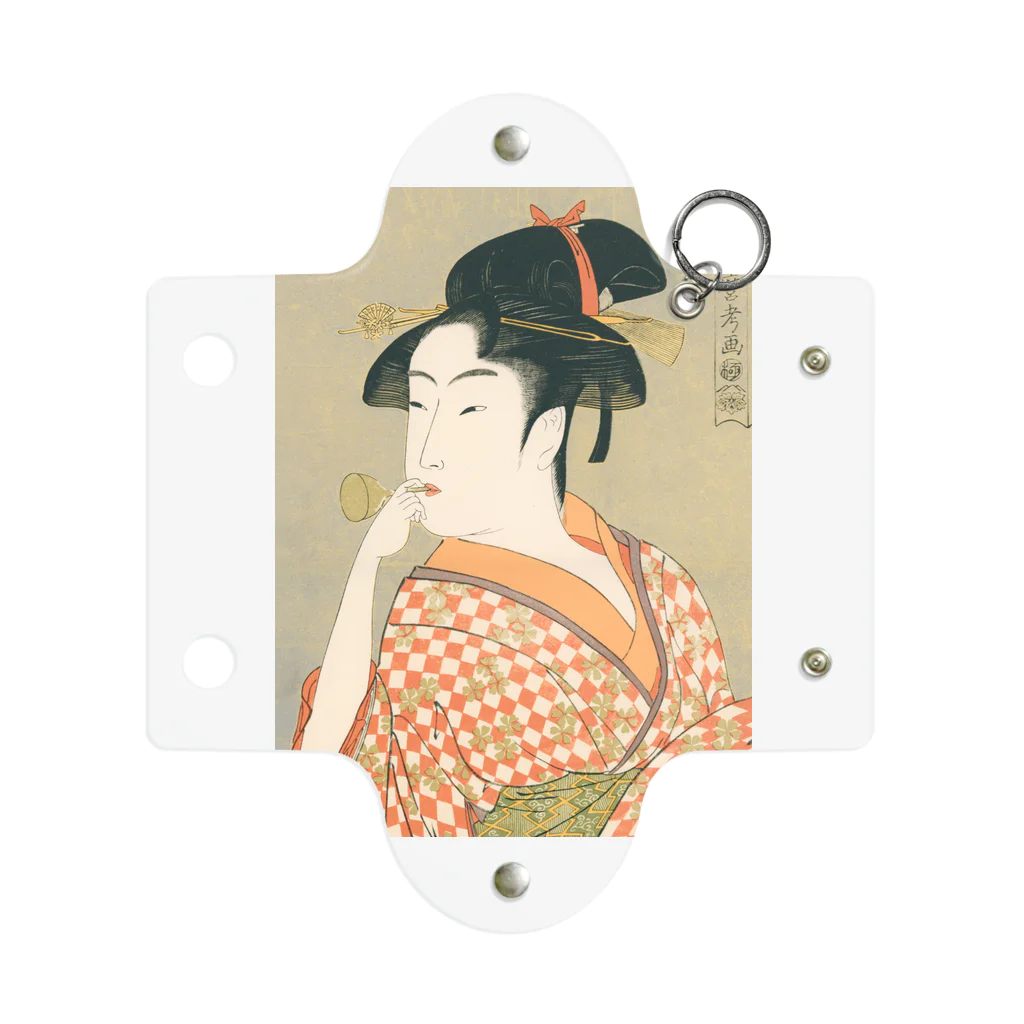 寿めでたや(ukiyoe)のUkiyoe　Utamaro ミニクリアマルチケース