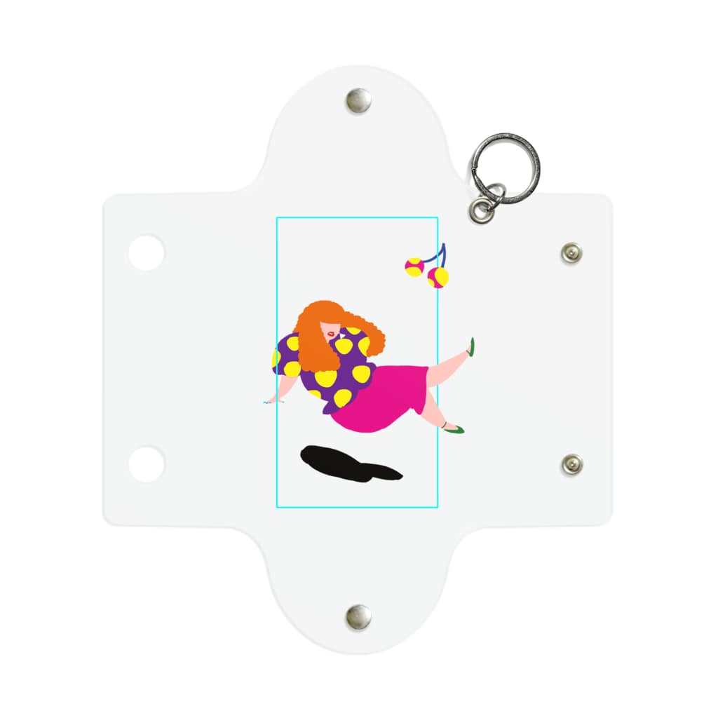 fig-treeの水玉の女04 Mini Clear Multipurpose Case