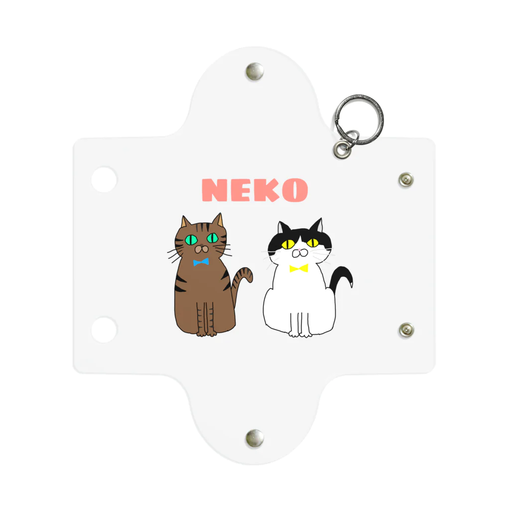 キジトラ&ハチワレのNEKO 〜キジトラ&ハチワレ Mini Clear Multipurpose Case