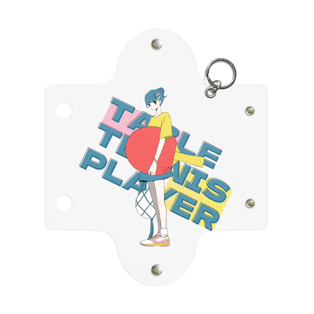 m_matsurikaのTable tennis player Mini Clear Multipurpose Case