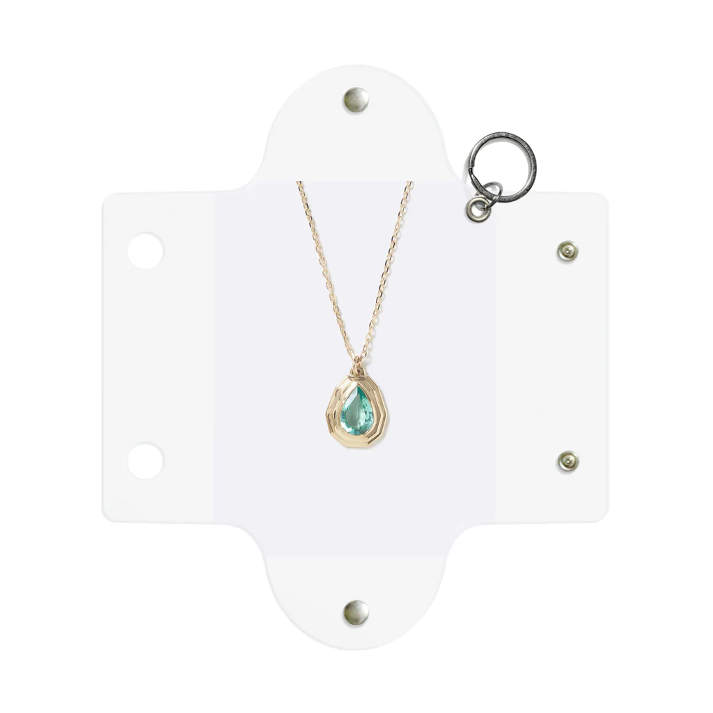 HemavatiJewelryのEmerald Necklace Mini Clear Multipurpose Case