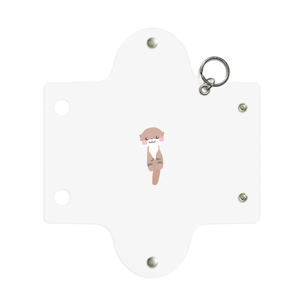 羊毛フェルトのMOFFU.（もっふ）のカワウソくん Mini Clear Multipurpose Case