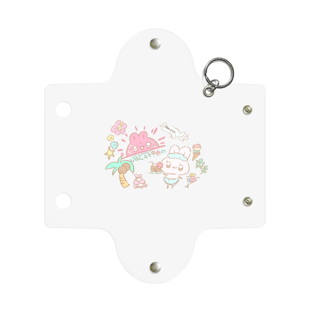 きゅるきゅるうさぎのおみせやさんのうさまーばけーしょん Mini Clear Multipurpose Case