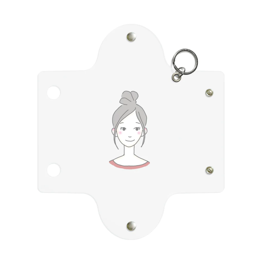 kinakoのお団子ヘアの女の子 Mini Clear Multipurpose Case